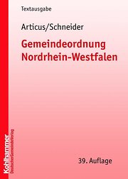 Gemeindeordnung Nordrhein-Westfalen: Textausgabe